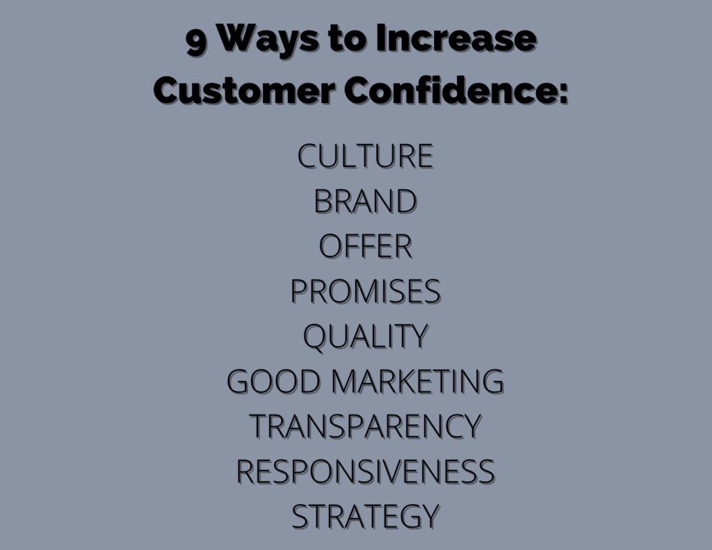 9 Ways to Increase Customer Confidence