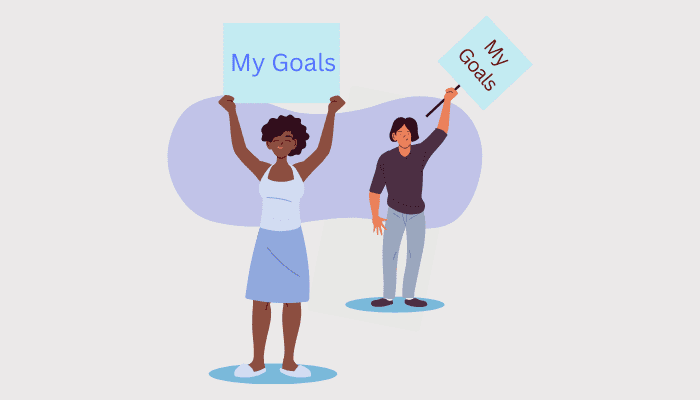 share goals with others