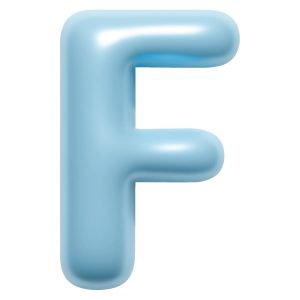 image of the letter F to show the F pattern that people read their emails to show the Best Sales Prospecting Emails
