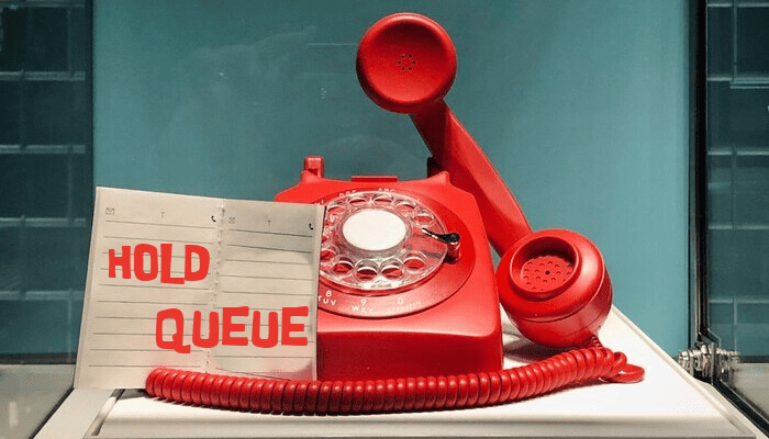 Un-manned hold queue for customer service